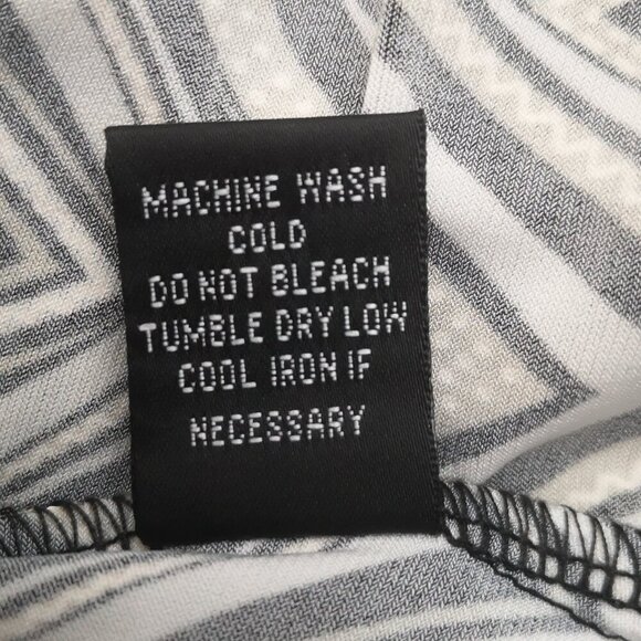 JM Studio by John Meyer Ladies Size XL Black Tan Off White Sleeveless Tank Top - Picture 7 of 9